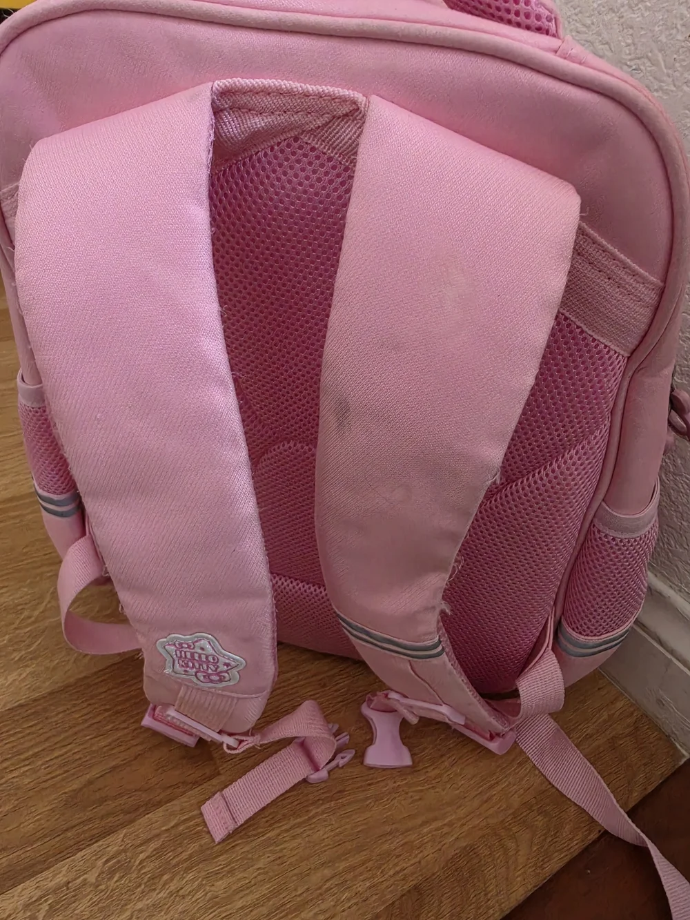 pink Sanrio Hello Kitty school backpack featuring an adorable 3D molded characte